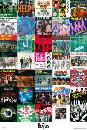 THE BEATLES  SINGLES - PLAKAT 61X91,5 CM CM