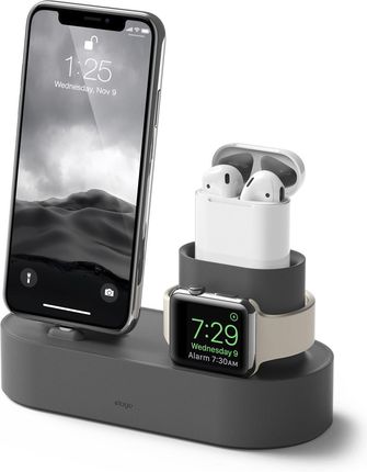 Elago Dark Gray Potrójna Stacja Dokująca Do Iphone Airpods I Apple Watch