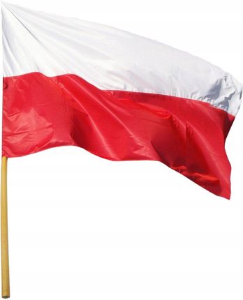 Flaga Narodowa Polski 112X70Cm Z Drzewcem 120Cm