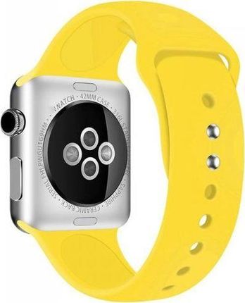 Crong Crong Liquid Band - Pasek do Apple Watch 42/44 mm (żółty)