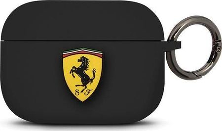 Ferrari Ferrari FEACAPSILGLBK AirPods Pro cover czarny/black Silicone