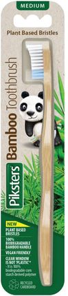 Piksters Bamboo Medium Biodegradowalna Szczoteczka Do Zębów Z Bambusa