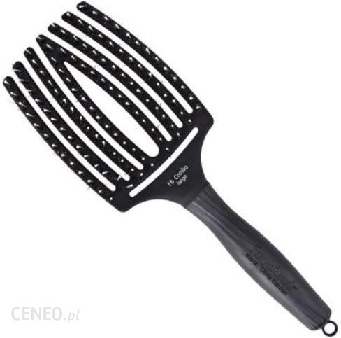 Olivia Garden Finger Brush Combo Czarna Szczotka Do Włosów Opornych