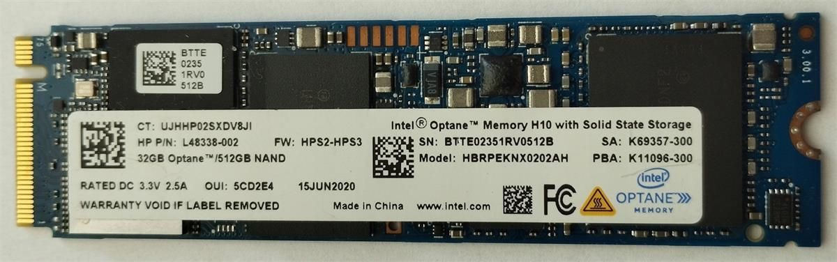 Dysk SSD Intel Optane Memory H10 32GB + 512GB M.2
