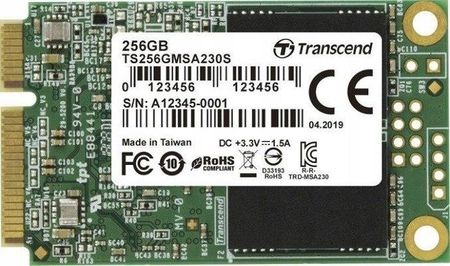 Dysk SSD Transcend 230S 256GB mSATA (TS256GMSA230S) - Opinie i