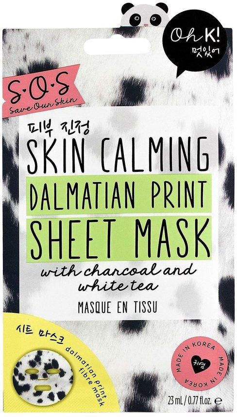 Maseczka Oh K Sos Skin Calming Dalmatian Print Sheet Mask 23ml Opinie I Ceny Na Ceneo Pl