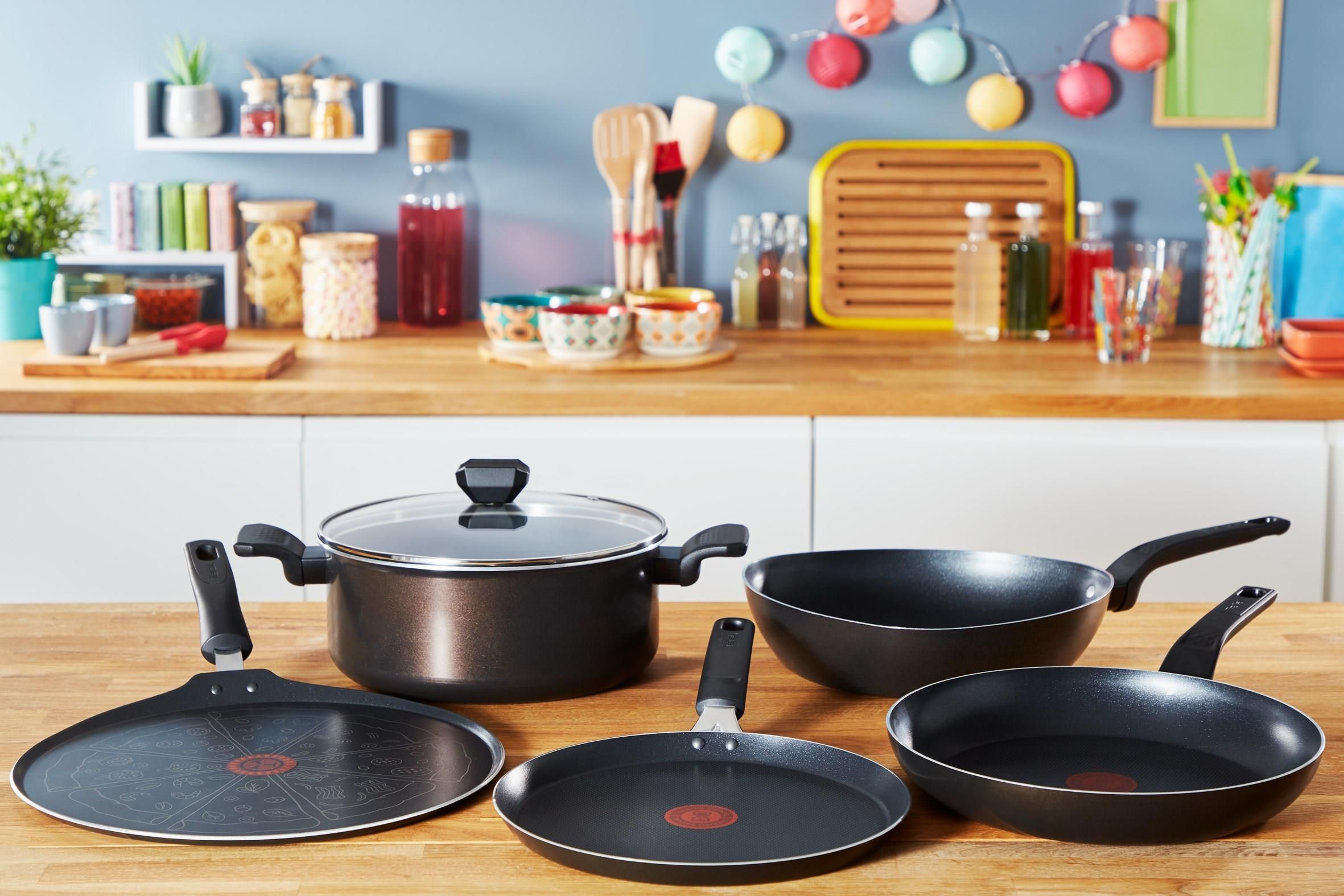 Sartén Tefal Simply Clean De 30 Cm - Modelo B56707, Antiadherente Y Fácil De Limpiar