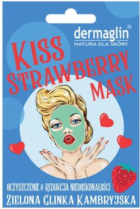 Dermaglin Kiss Strawberry Maseczka Oczyszczająca Z Truskawką 20G