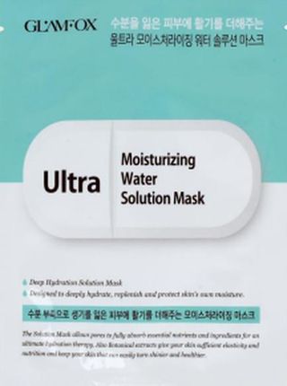 Glamfox Ultra Moisturizing Water Solution Mask Nawilżająco-Kojąca Maska W Płachcie Do Skóry Suchej I Skłonnej Podrażnień 25G.