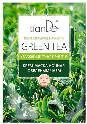 Tiande Kremowa Maska Do Twarzy „Zielona Herbata”