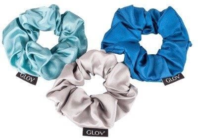 Glov Gumki Do Włosów Scrunchies Satine Blue