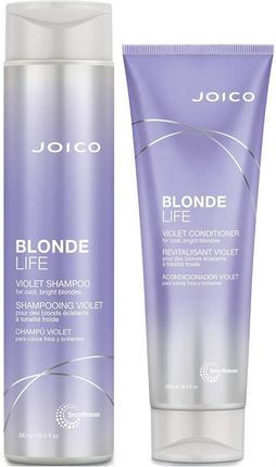 Joico Blonde Life Violet  Zestaw Do Włosów Blond Nadający Chłodny Odcień Szampon 300Ml + Odżywka 250Ml
