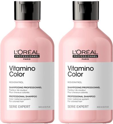 L'Oreal Professionnel Vitamino Color Resveratrol zestaw do włosów koloryzowanych i rozjaśnianych | szampon 2x300ml