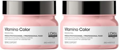 L'Oreal Professionnel Vitamino Color zestaw do włosów koloryzowanych i rozjaśnianych | maska 2x250ml