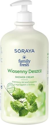 Soraya Family Fresh Wiosenny Deszcz Rewitalizujący Kremowy Żel Pod Prysznic Z Pompką 1L