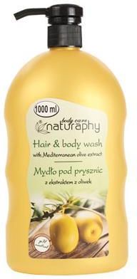 Bluxcosmetics Mydło Pod Prysznic Z Ekstraktem Oliwek Naturaphy Olive Oil Hair & Body Wash 1L