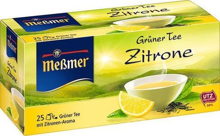 Messmer zielona herbata o aromacie cytryny 25 torebek