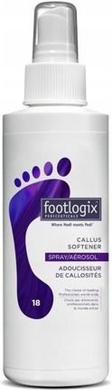 Spray Callus Softener zmiękczający zrogowaciały naskórek do stóp Footlogix 180ml