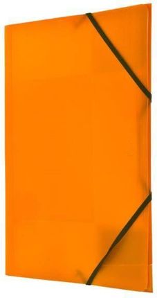 Tetis Teczka PP z gumka narożną A4 pomarańczowa