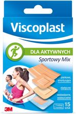 Viscoplast Sportowy Mix zestaw plastrów 3 rozmiary 15 szt