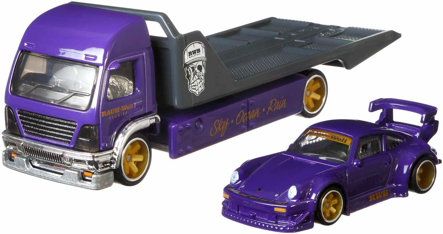 ミニカー RWB Porsche 930 Aero Lift #17 Mattel Rwb Porsche 930 Aero Lift Team Transport 17 Gjt37