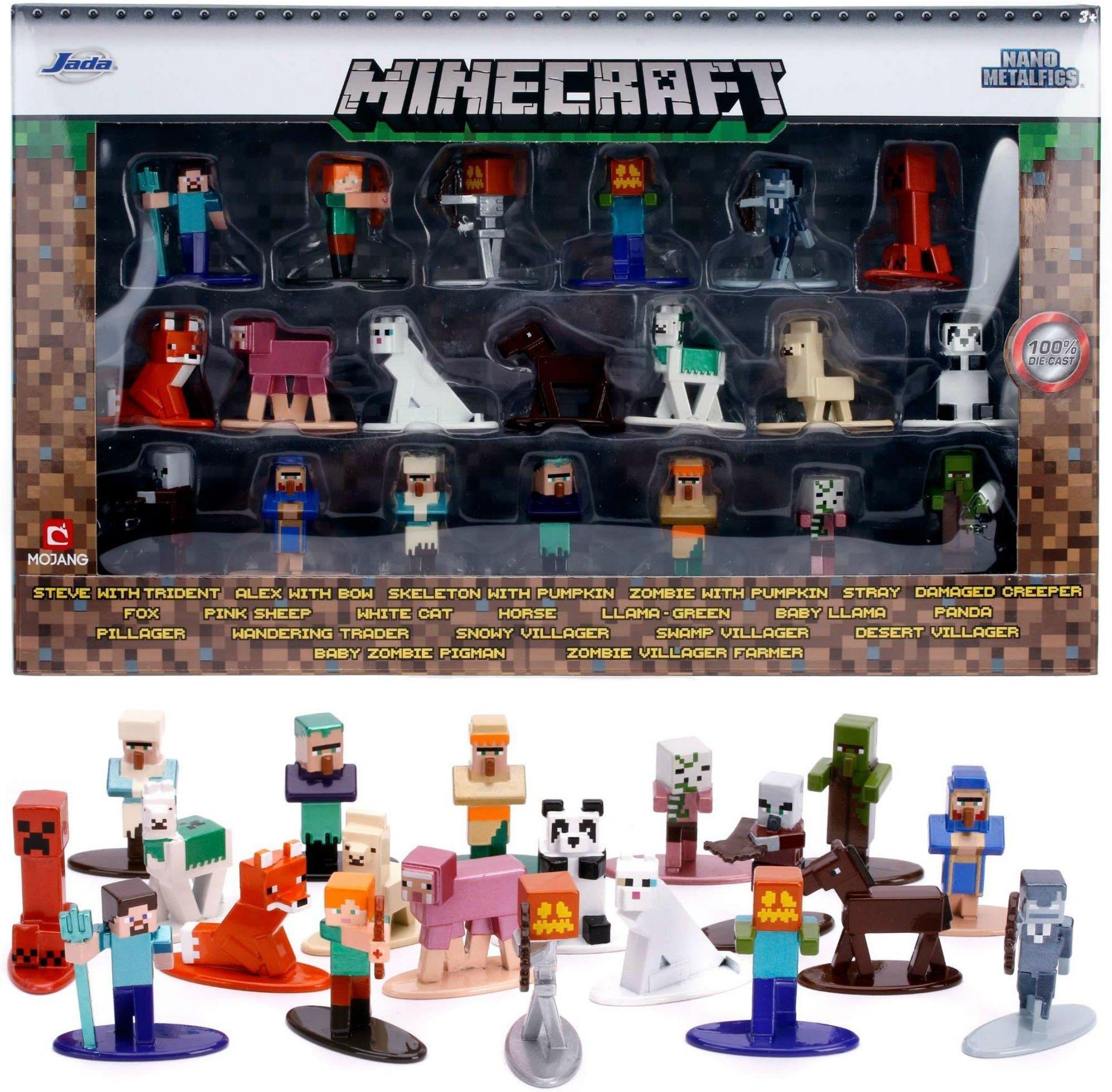 Boneco Jada de Metal Minecraft Pack com 20 - 4967 - DTC