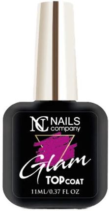 Nails Company Glam Top Coat Pink Top Z Drobinkami 11ml