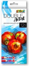 Zdjęcie KOLORI kredki dwustronne premium double artist 12kol. 4/3mm - Bieżuń
