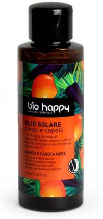 Bio Happy Lato Olejek Podkreślający Opaleniznę I Pielęgnujący Włosy Mango & Czarna Marchew 100Ml