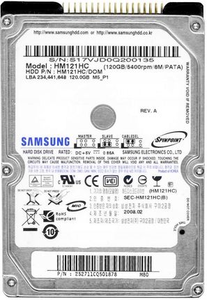 Samsung SpinPoint M 120GB (HM121HC)