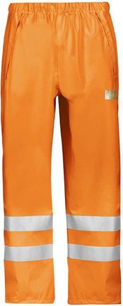 Snickers Workwear 8243 Spodnie Przeciwdeszczowe Odblaskowe Pomarańczowy En 471/2 Xs
