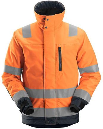 Snickers Workwear 1130 Kurtka Odblaskowa Ocieplana Allroundwork 37.5® Pomarańczowy En 20471/3 M