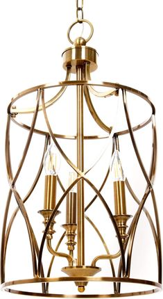 Lumina Lampa Art Deco Mosiężna Elmont W3 (Ldp12333Md)