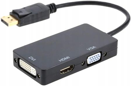 SWIATKABLI KONWERTER Z DISPLAYPORT NA PORTY DVI / HDMI / VGA  (3A40323)