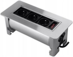 Zdjęcie GNIAZDO BLATOWE OBROTOWE ERGOLINE SPS-O33S - Jawor