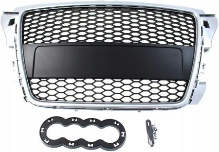 GRILL AUDI A3 8P RS-STYLE SILVER-BLACK (07-12)