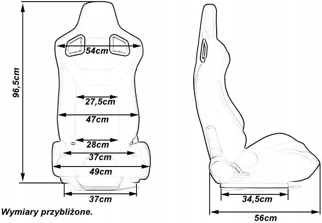 FOTEL SPORTOWY SLIDE SKÓRA BLACK