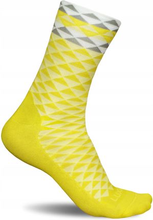 Skarpety Kolarskie Uxa Asymmetric Yellow 