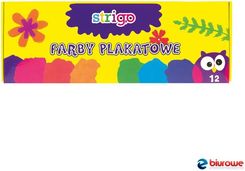 Zdjęcie Farby Plakatowe 12 Kolorów Strigo Ssc032 - Kobyłka