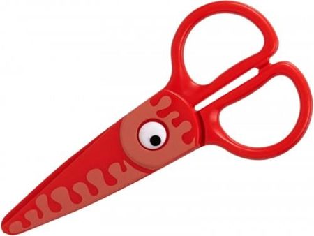 Nożyczki Strigo Plastikowe Dla Dzieci Zwierzątka Czerwony