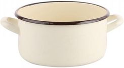 Zdjęcie Emalia Silesia Rybnik Rondel Emaliowany 1,45L 16Cm Krem - Tychowo