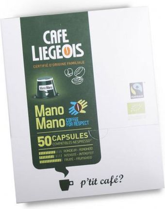 Cafe Liegeois Cafe Liegeois W Kapsułkach Nespresso „Mano Mano“, 50Szt.