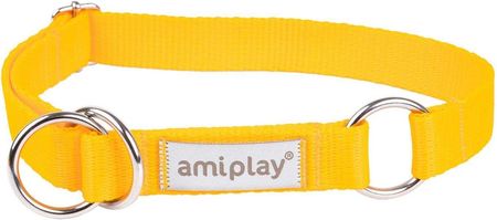amiplay Samba Obroża półzaciskowa L 35-50x2,5cm żółty