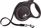 FLEXI Smycz oryginalna Black Design czarna L - 5m do 50kg - taśma