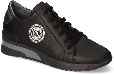 Sneakersy Deoni 2094/LOOK Czarne/Nikiel lico