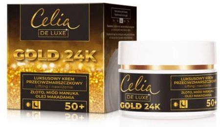 Krem Celia – De Luxe Gold 24K 50+ Przeciwzmarszczkowy na noc 50ml