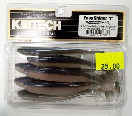 Keitech Easy Shiner Pro Blue Red PEARL; 4 in.