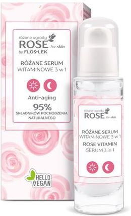 Floslek Rose Różane Serum Witaminowe 3W1 30 ml