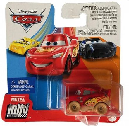Mattel Disney Auta - Mini Racers - Ubłocony Zygzak McQueen - GKF65 GLD53