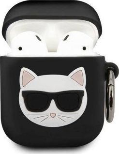 Karl Lagerfeld Karl Lagerfeld KLACA2SILCHBK AirPods cover czarny/black Silicone Choupette